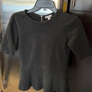 Gap pretty peplum black top
